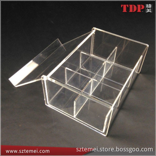 Manufacturer Clear Acrylic Compartment Storage Box, Acrylic Box, Acrylic Display Case
